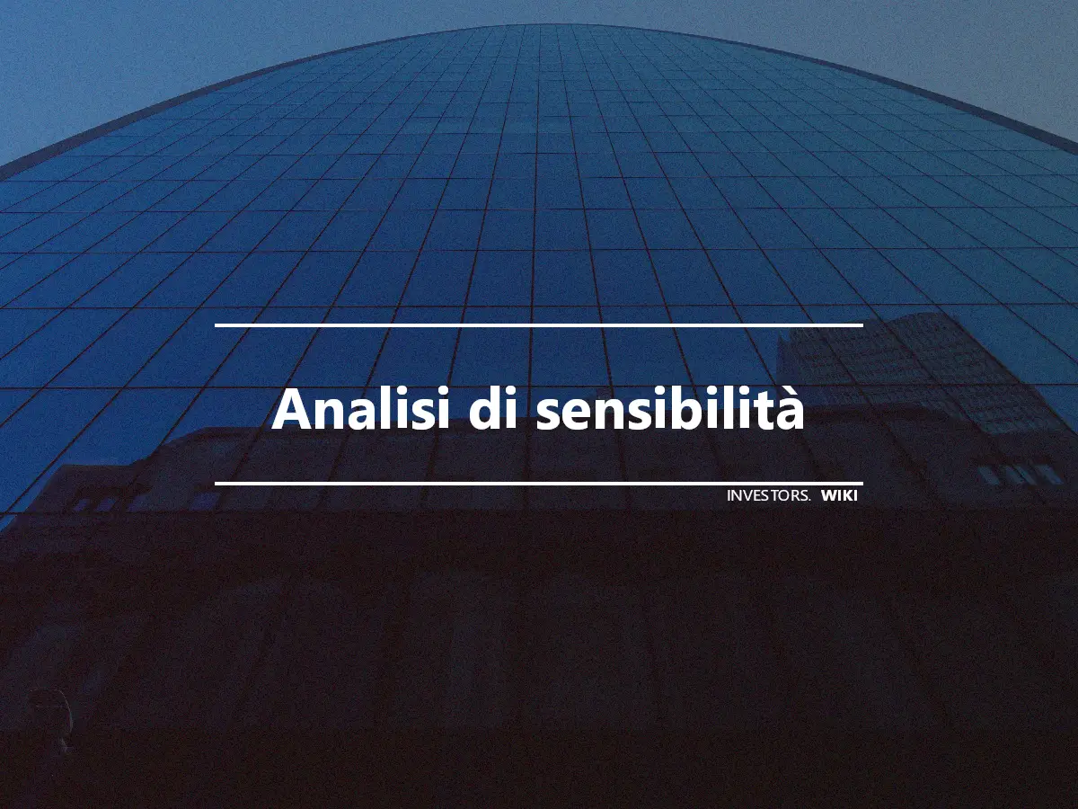 Analisi di sensibilità