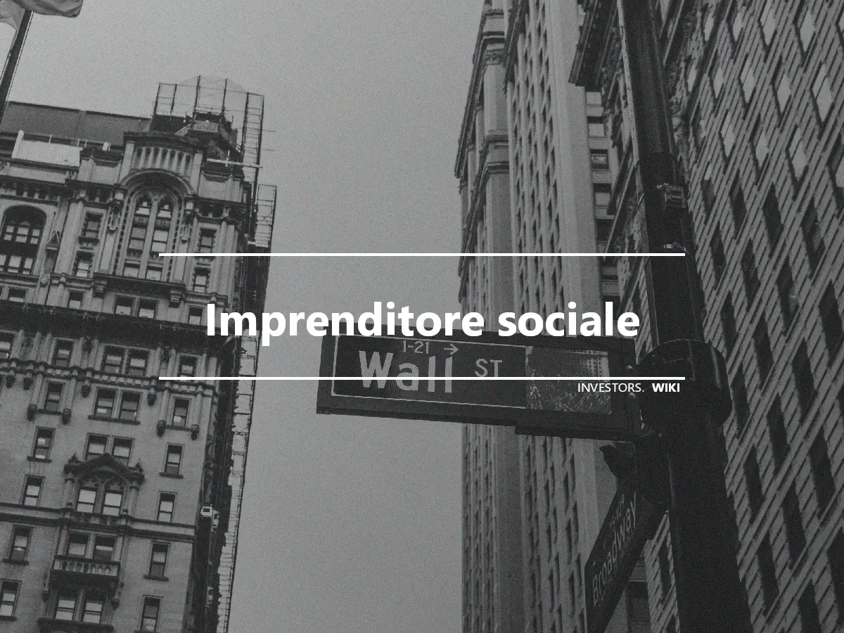 Imprenditore sociale