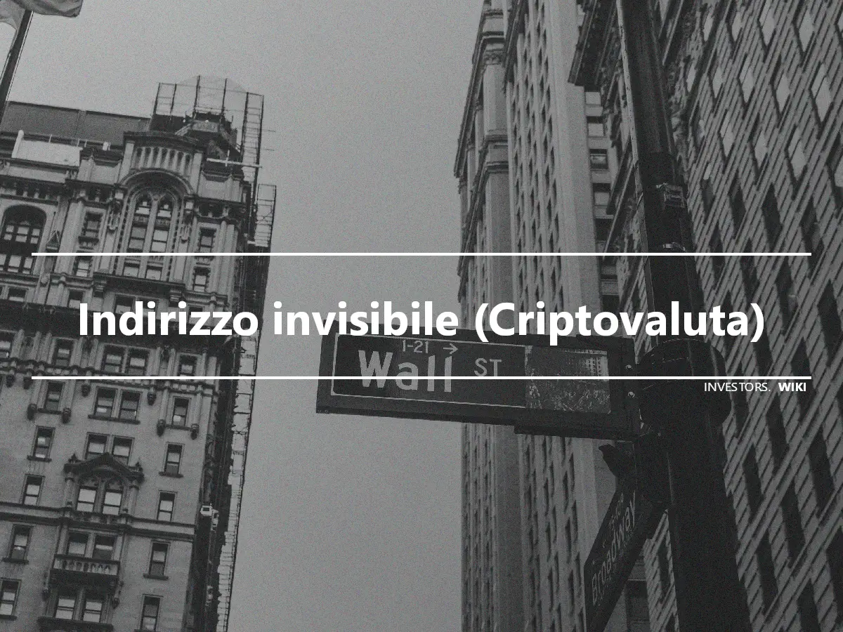 Indirizzo invisibile (Criptovaluta)