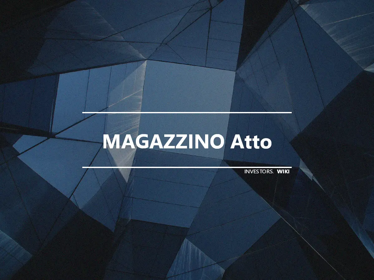 MAGAZZINO Atto