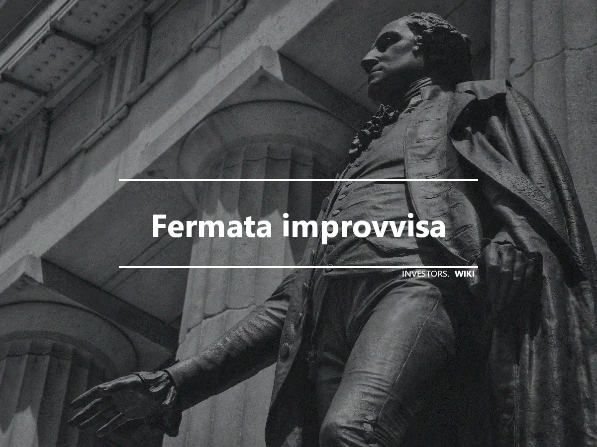 Fermata improvvisa