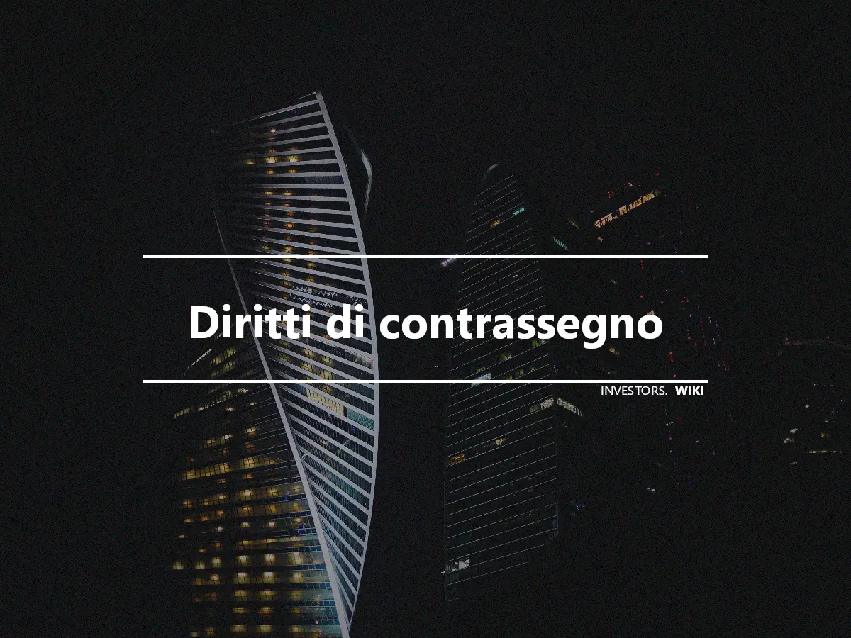 Diritti di contrassegno