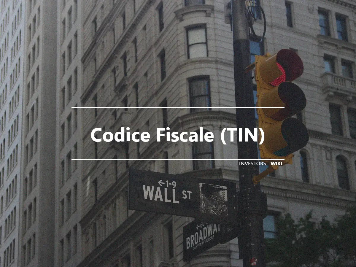 Codice Fiscale (TIN)