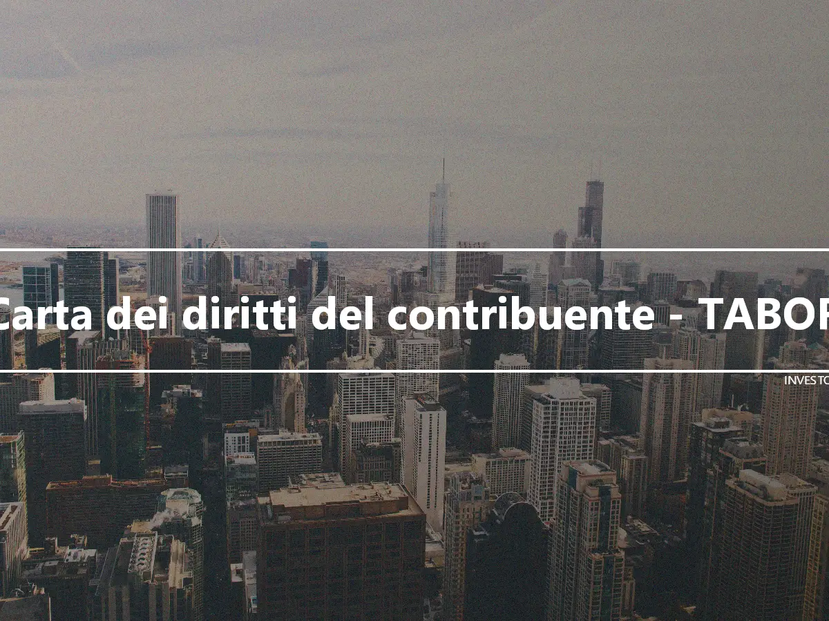 Carta dei diritti del contribuente - TABOR