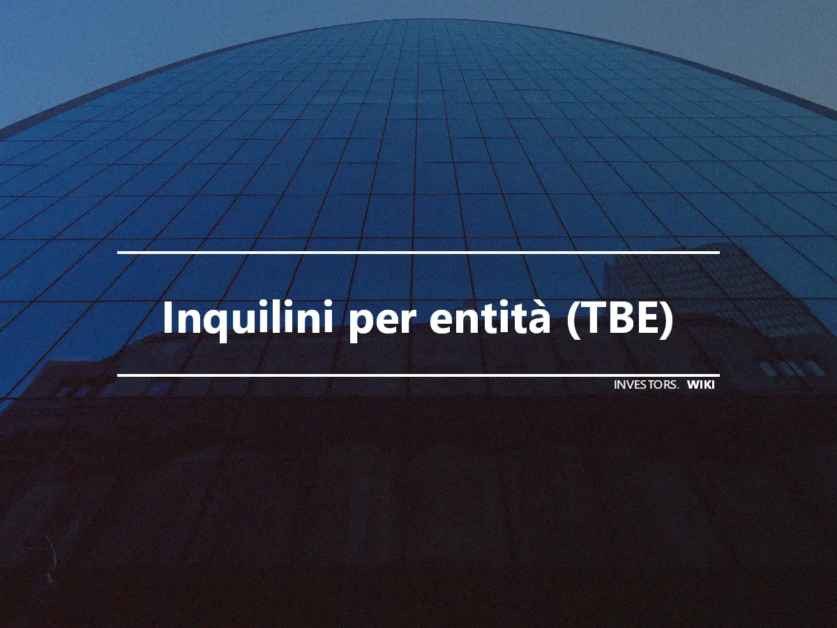 Inquilini per entità (TBE)