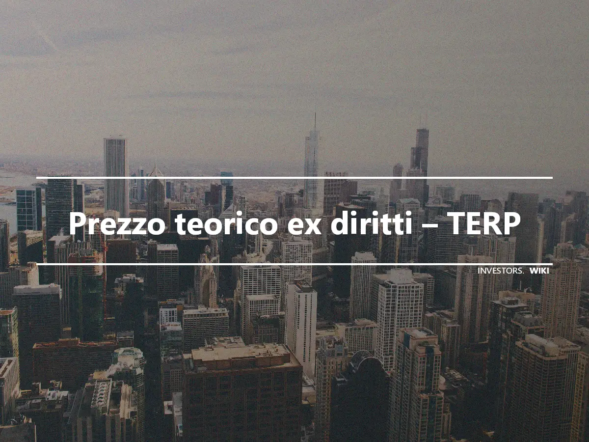 Prezzo teorico ex diritti – TERP