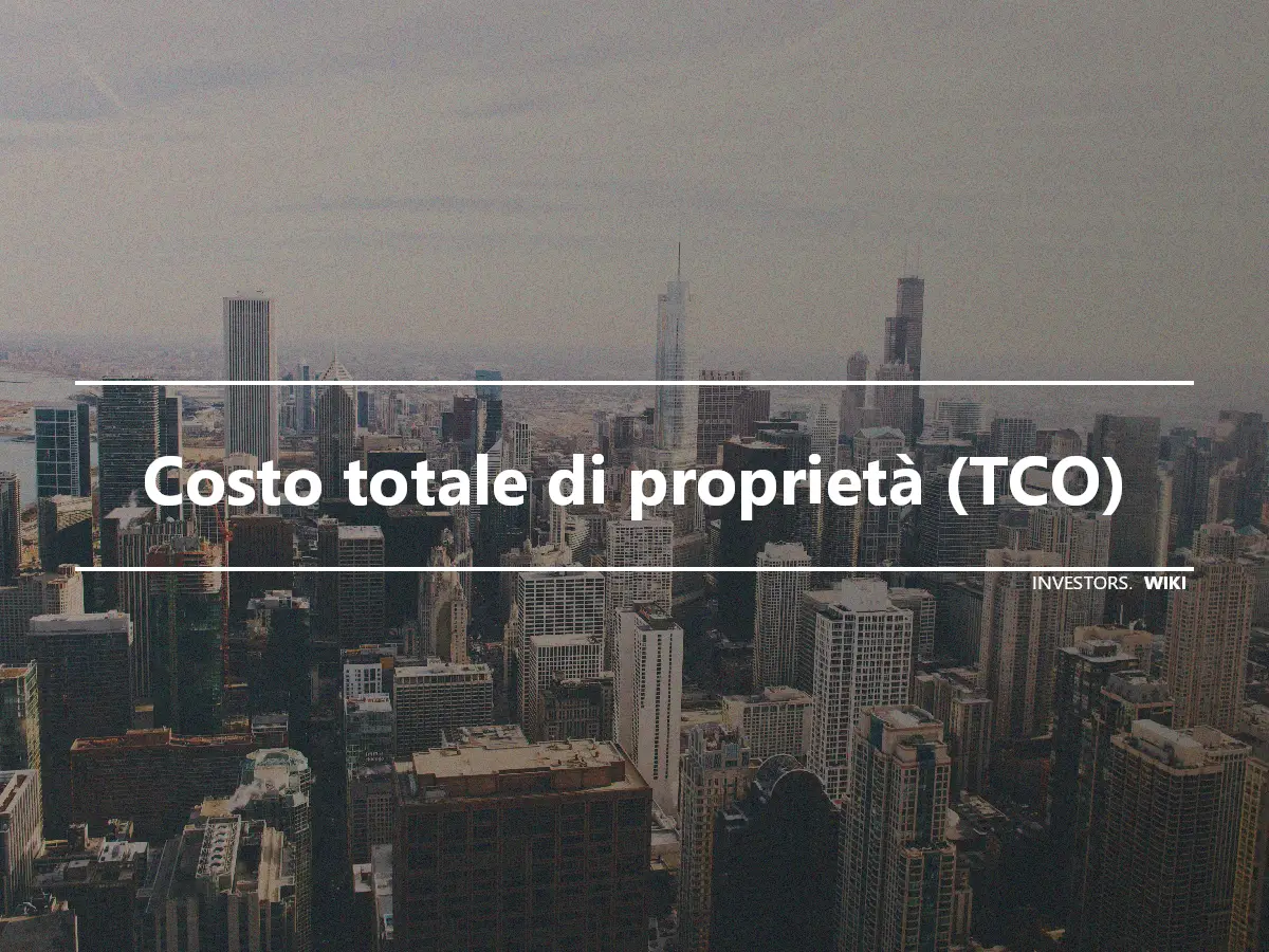 Costo totale di proprietà (TCO)