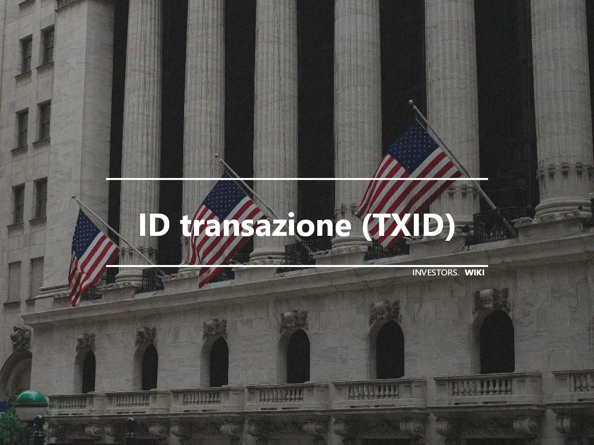 ID transazione (TXID)