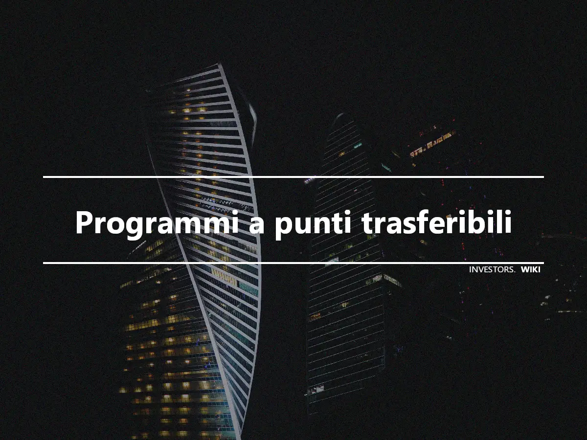 Programmi a punti trasferibili