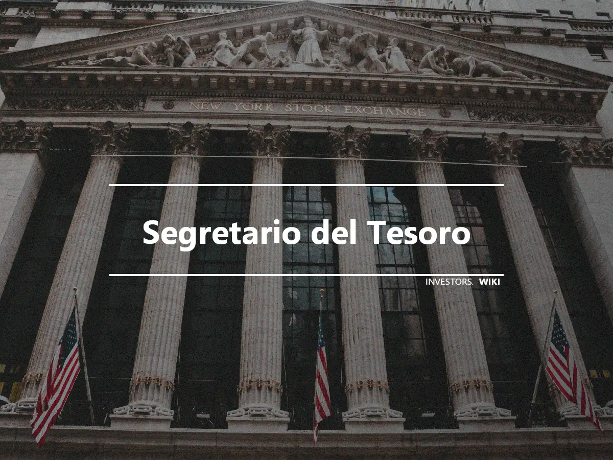 Segretario del Tesoro