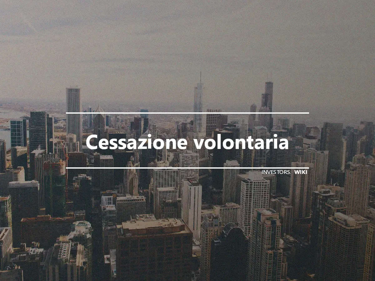 Cessazione volontaria