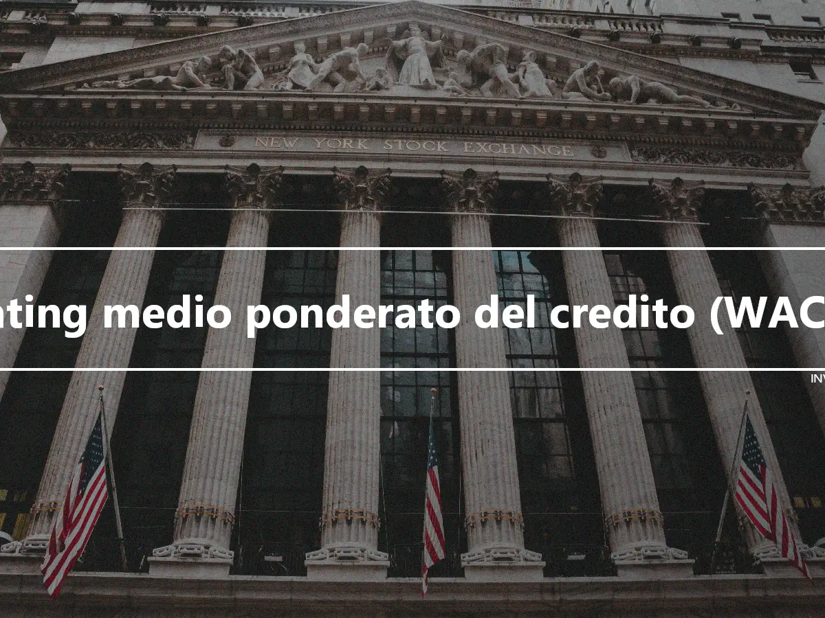 Rating medio ponderato del credito (WACR)