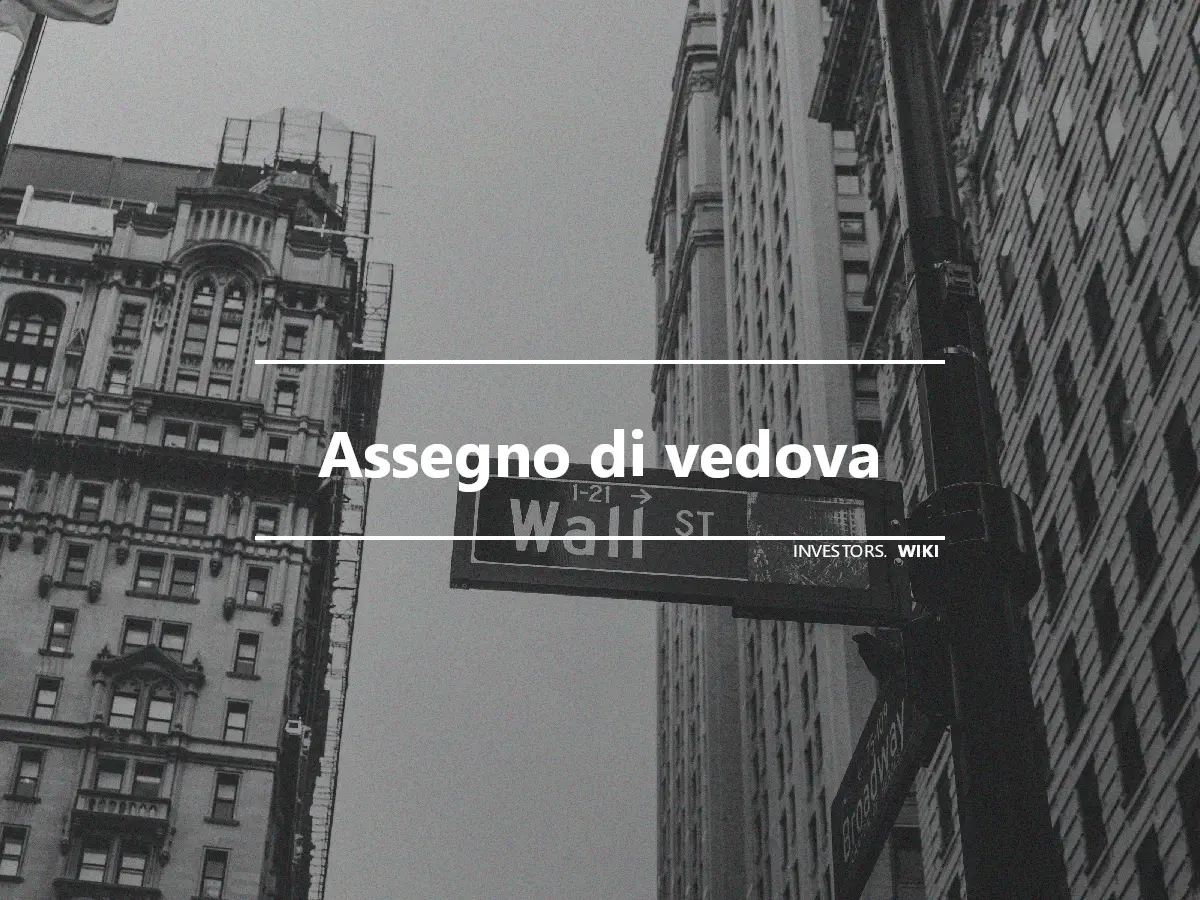 Assegno di vedova