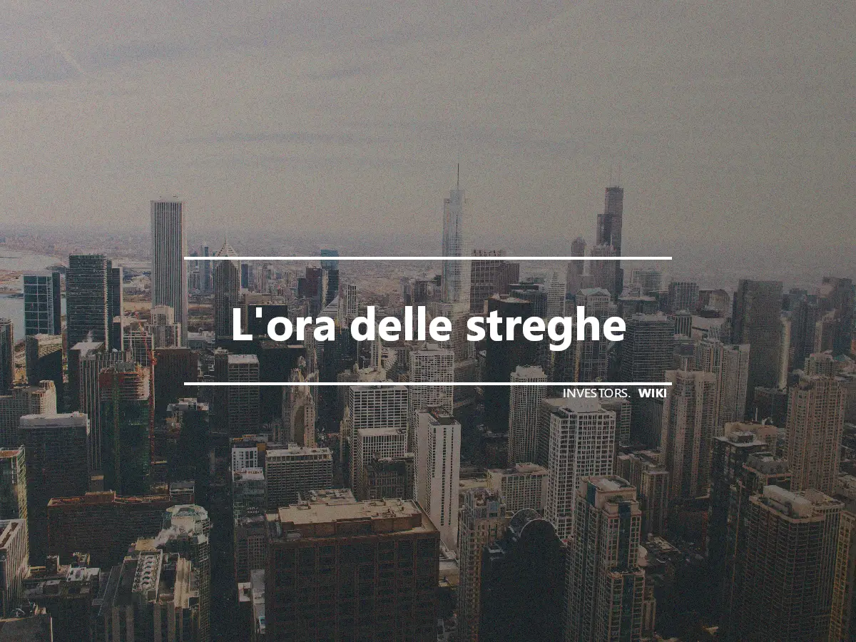 L'ora delle streghe