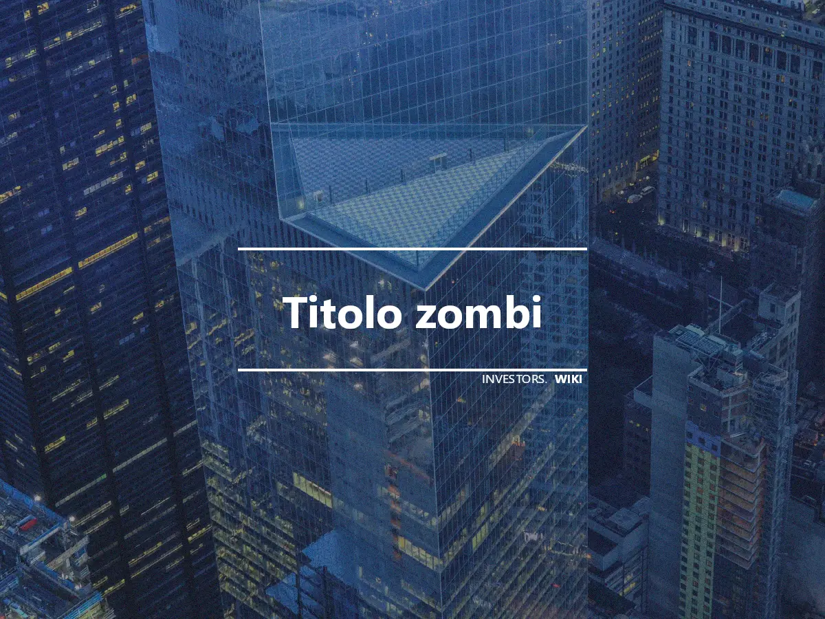 Titolo zombi