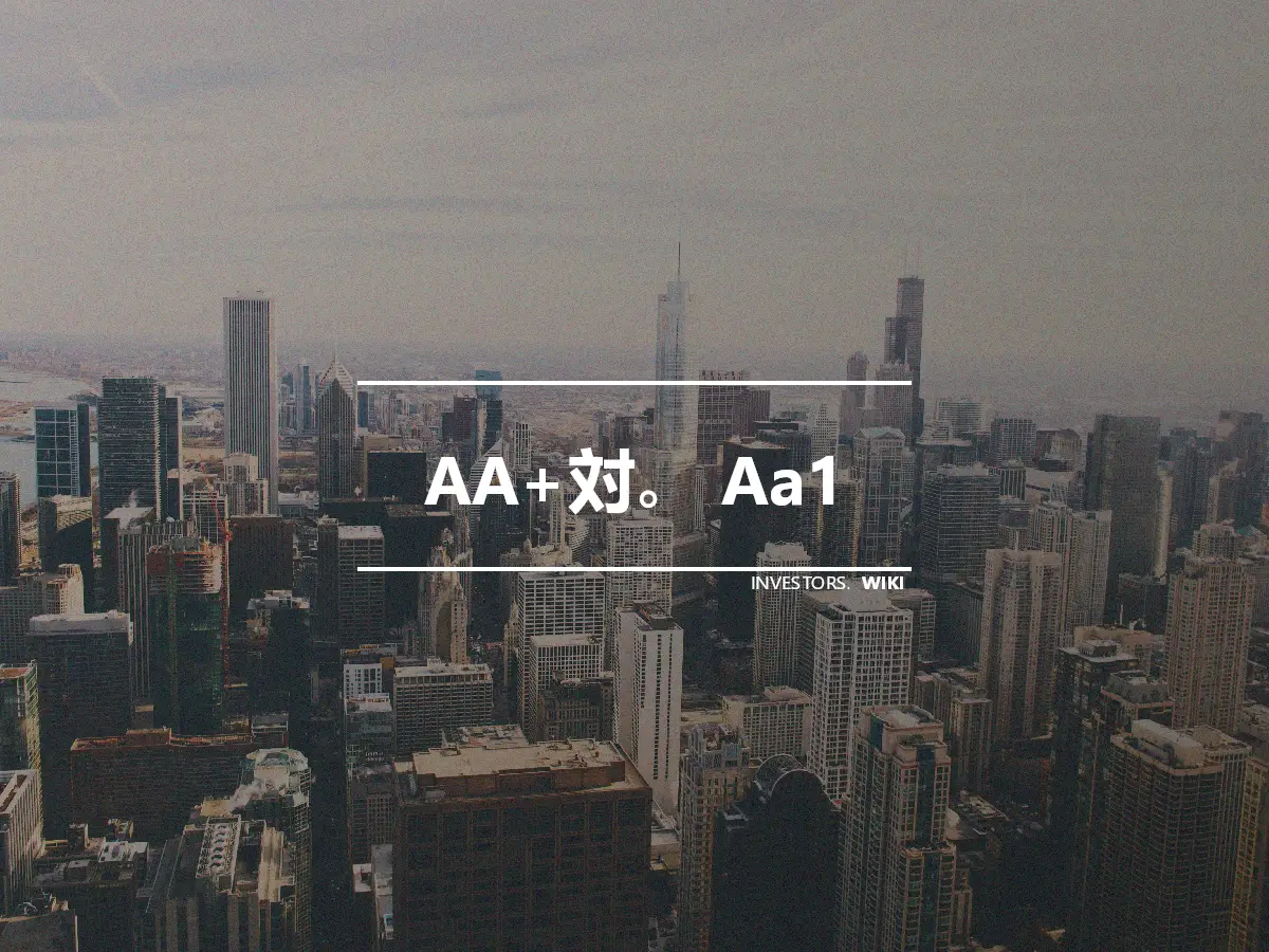 AA+対。 Aa1