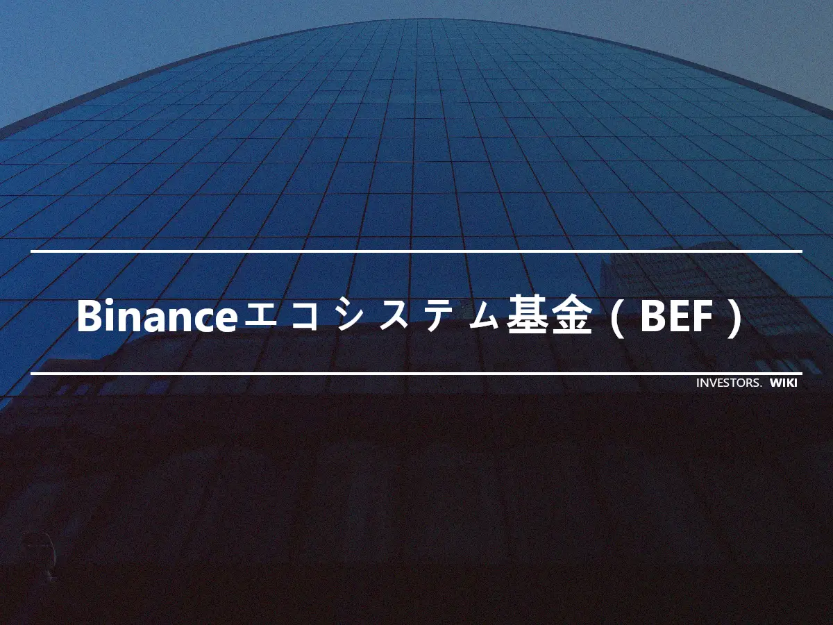 Binanceエコシステム基金（BEF）