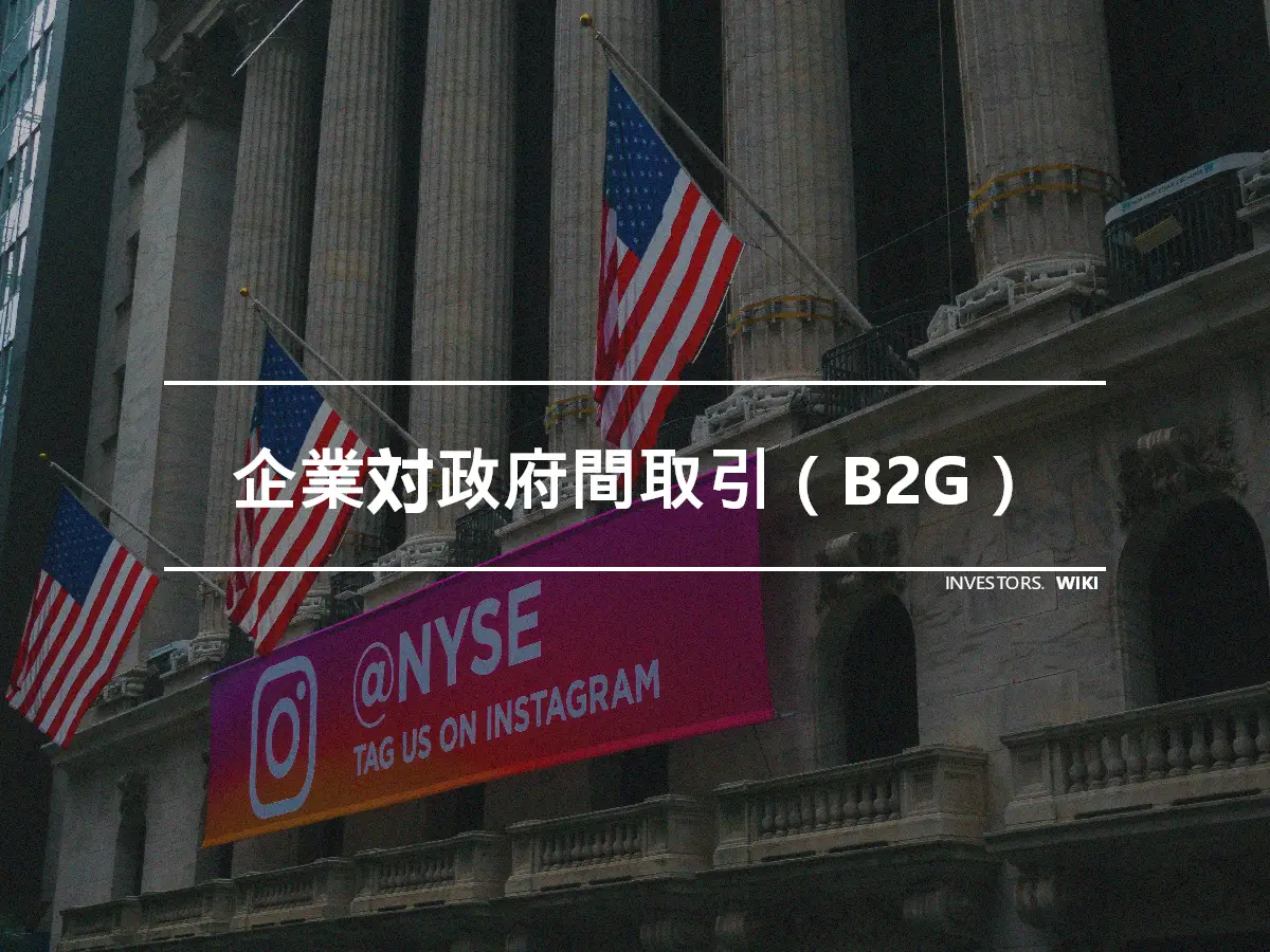 企業対政府間取引（B2G）