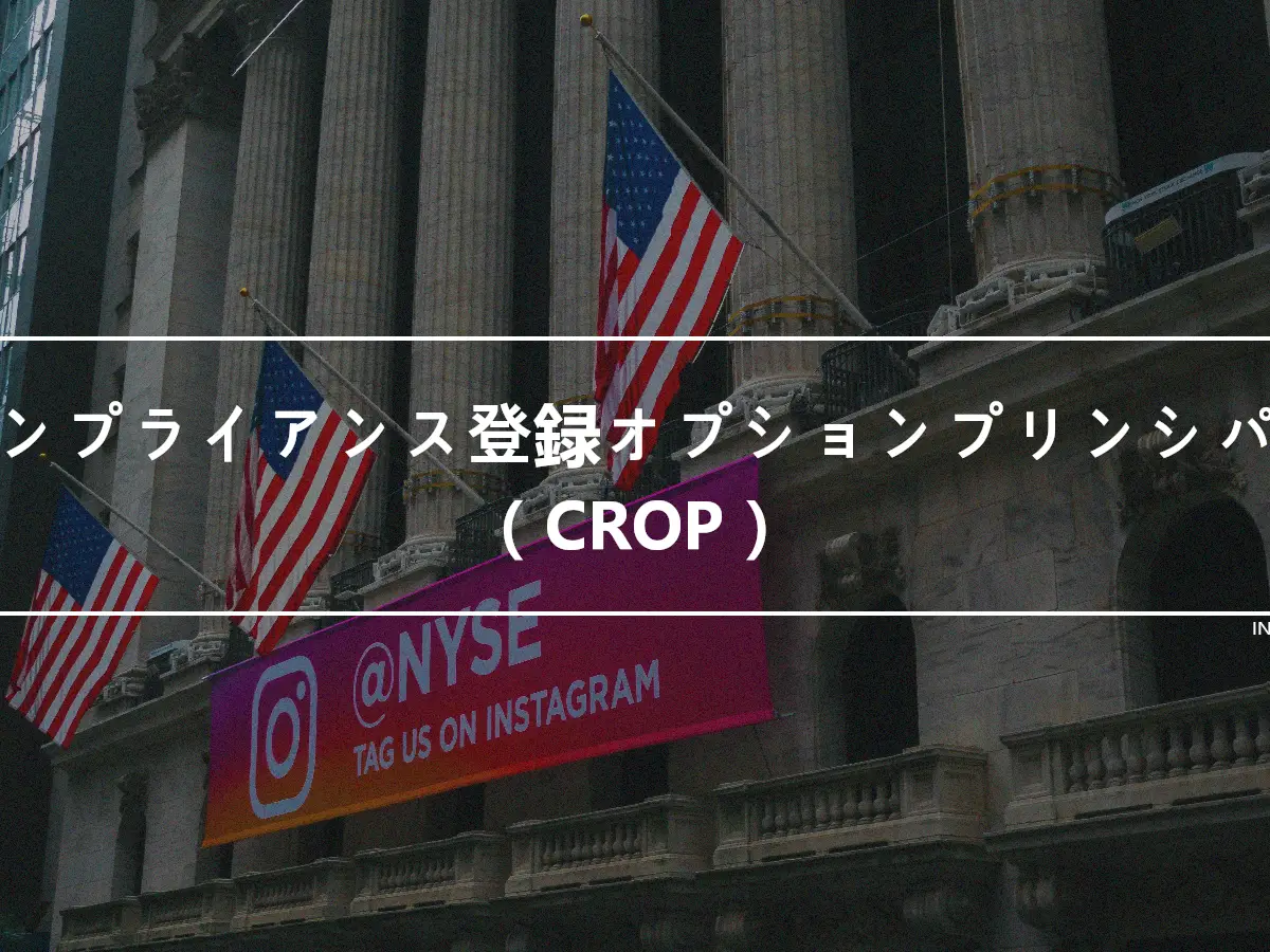 コンプライアンス登録オプションプリンシパル（CROP）