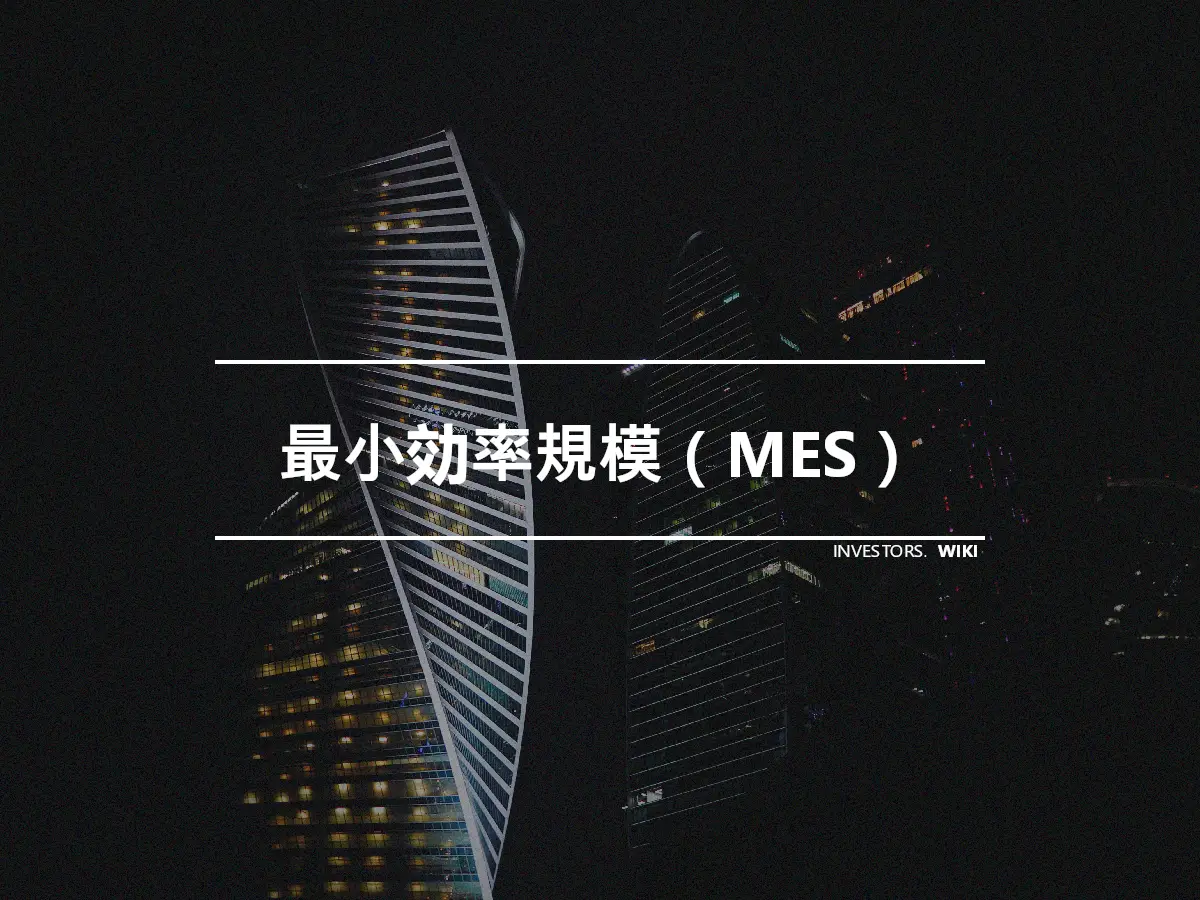 最小効率規模（MES）