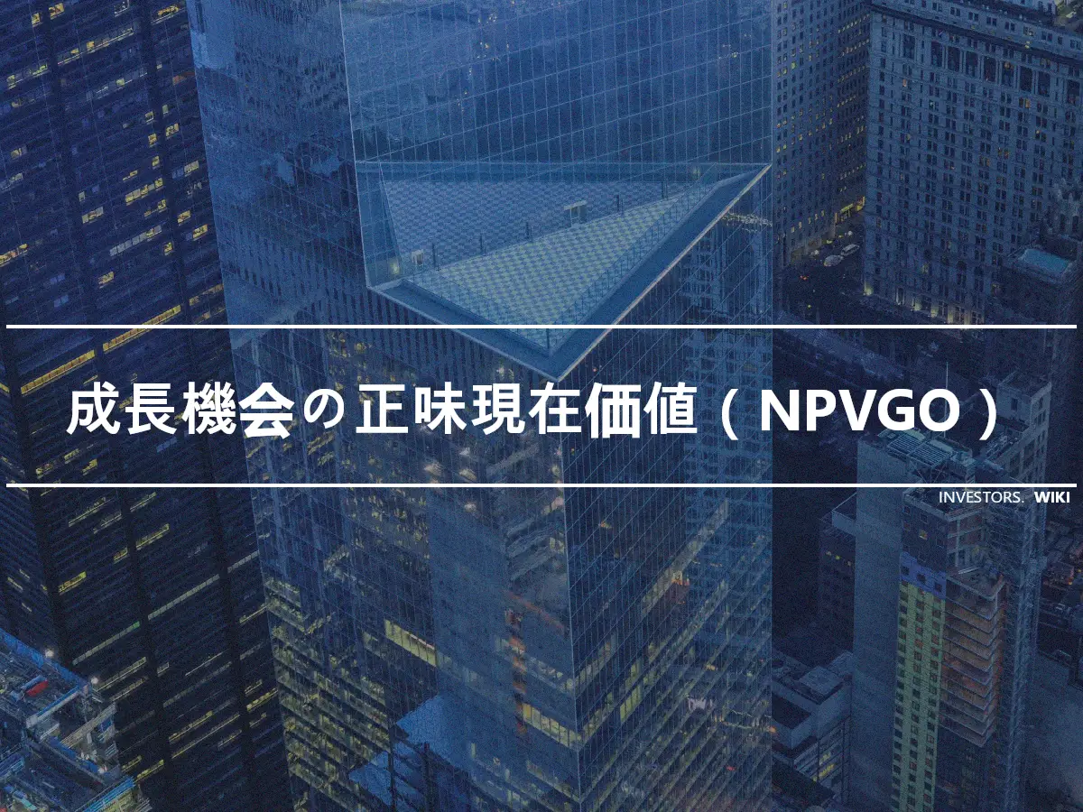 成長機会の正味現在価値（NPVGO）
