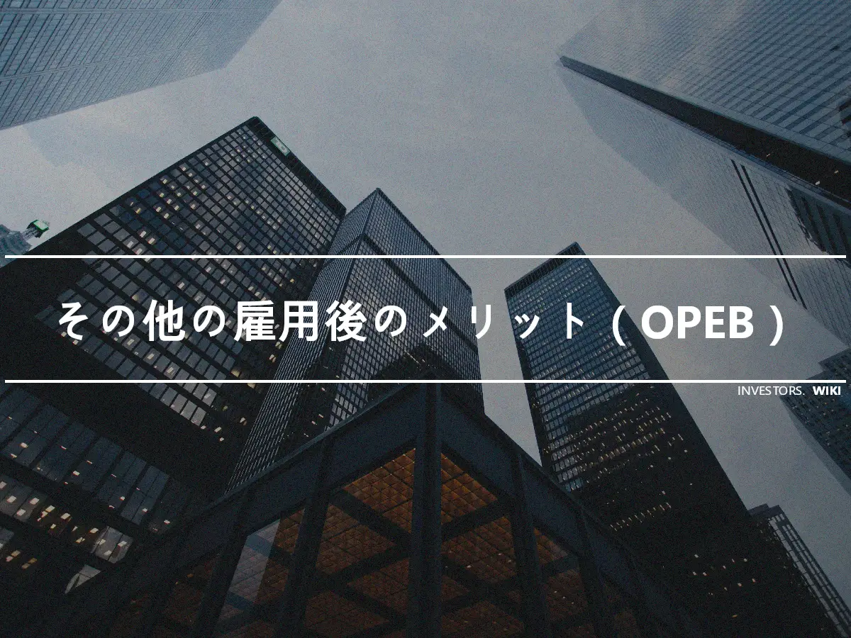 その他の雇用後のメリット（OPEB）