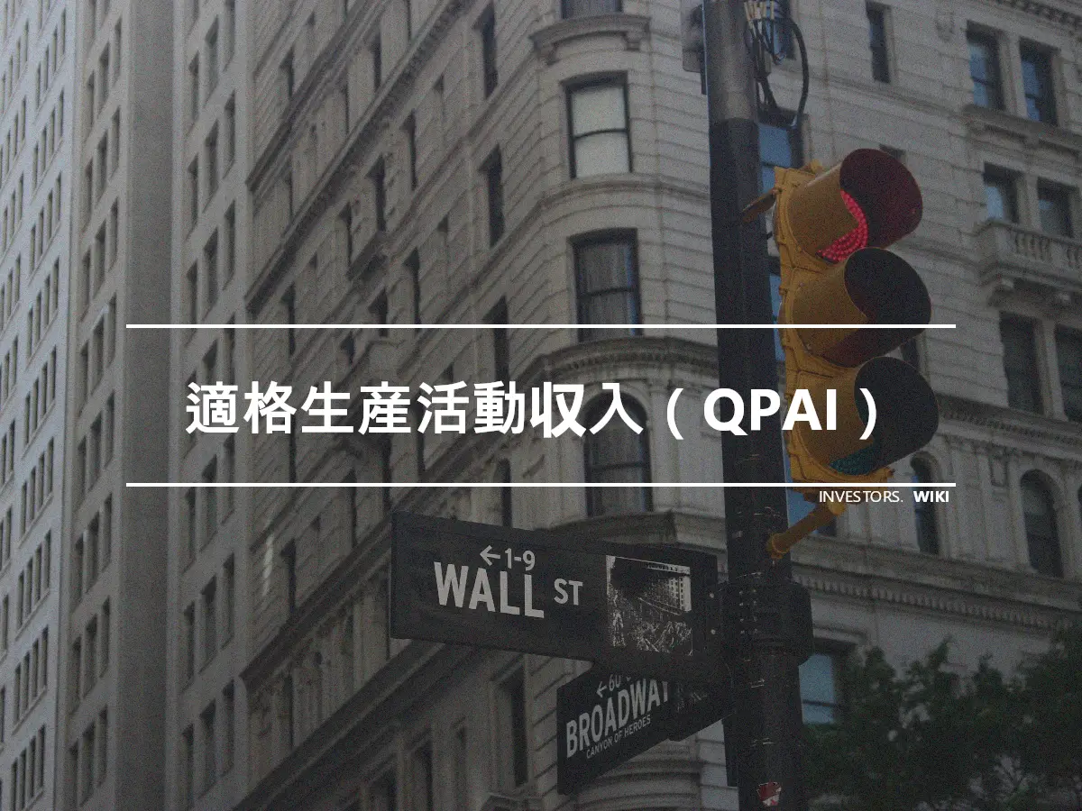 適格生産活動収入（QPAI）
