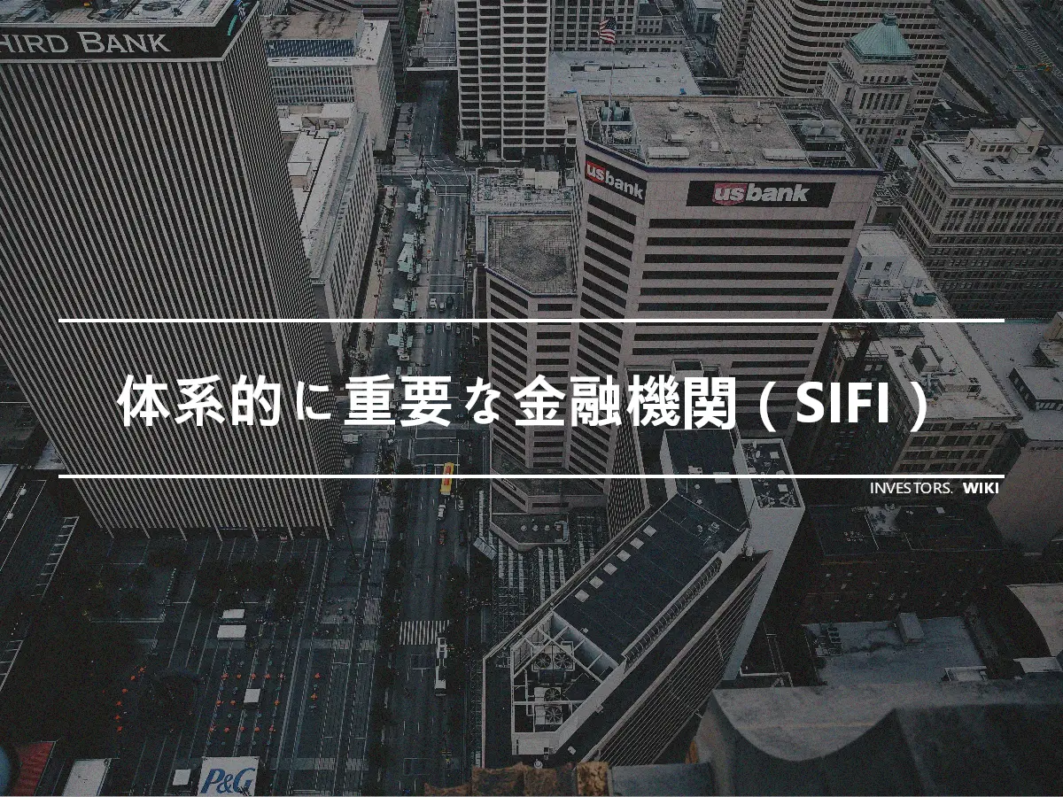 体系的に重要な金融機関（SIFI）
