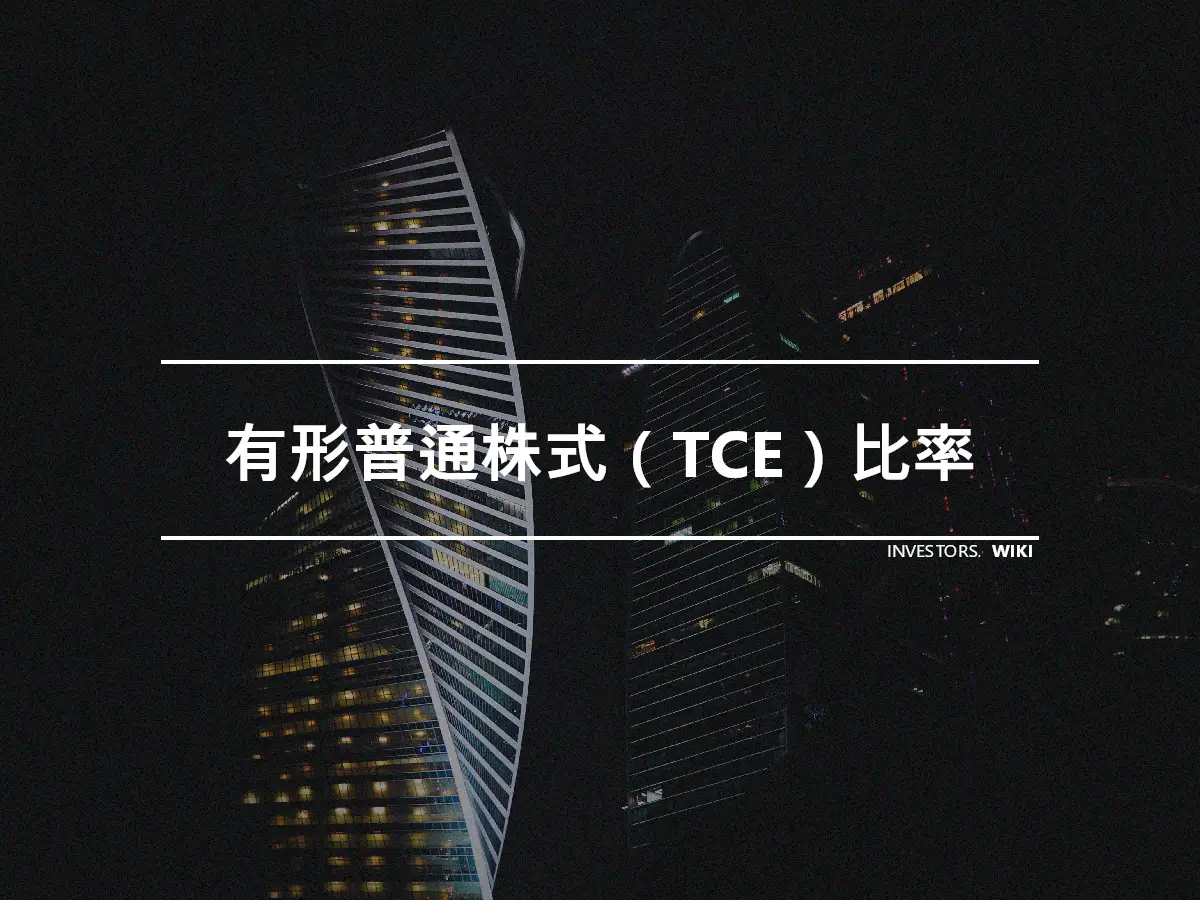 有形普通株式（TCE）比率