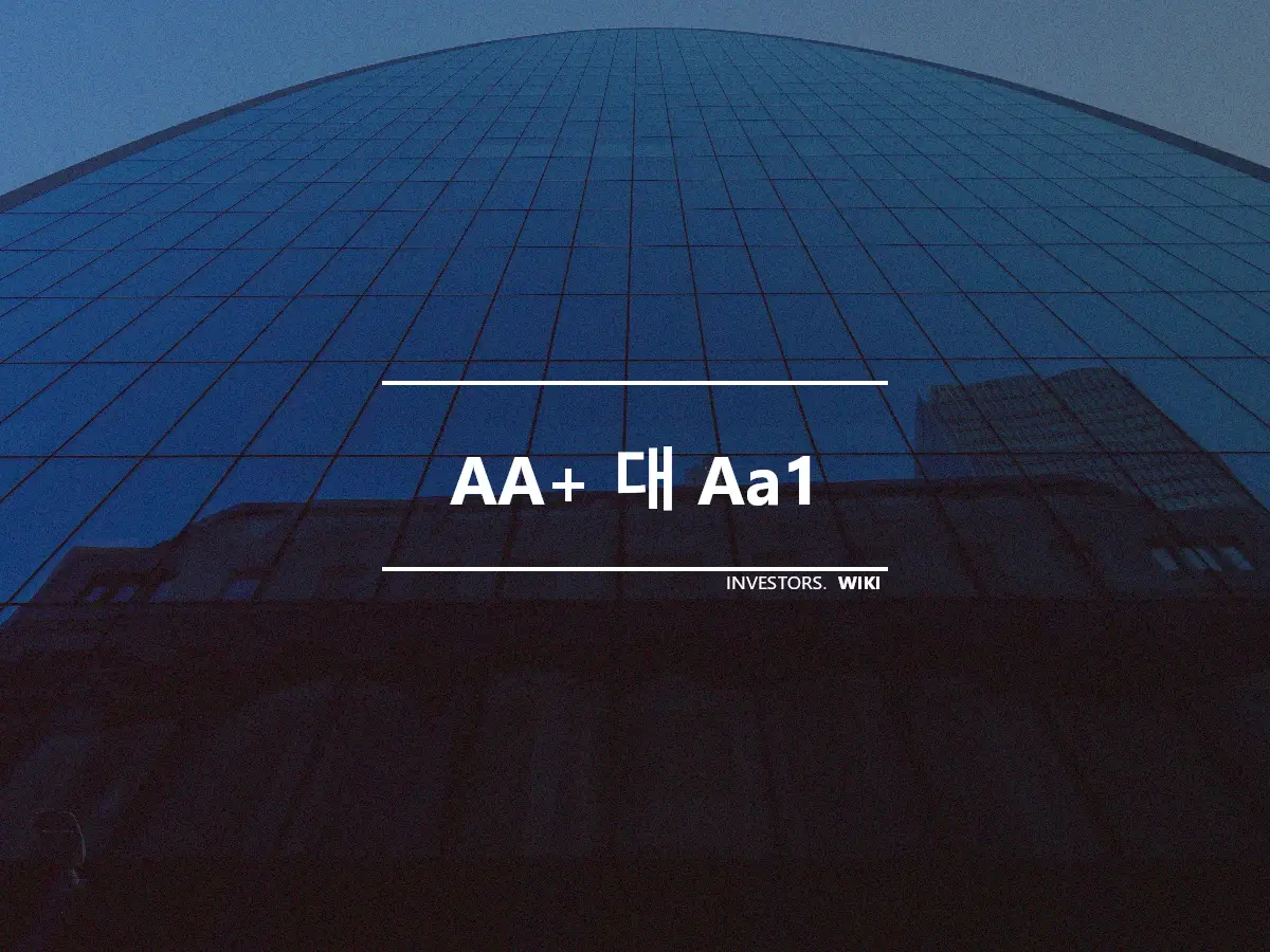 AA+ 대 Aa1