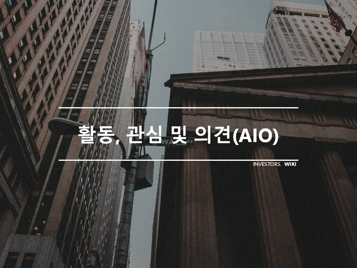 활동, 관심 및 의견(AIO)