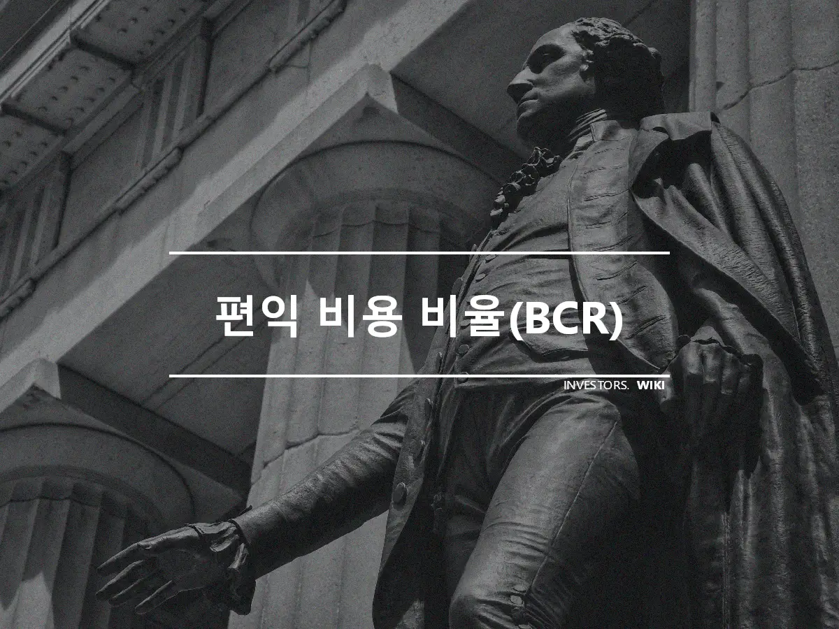 편익 비용 비율(BCR)