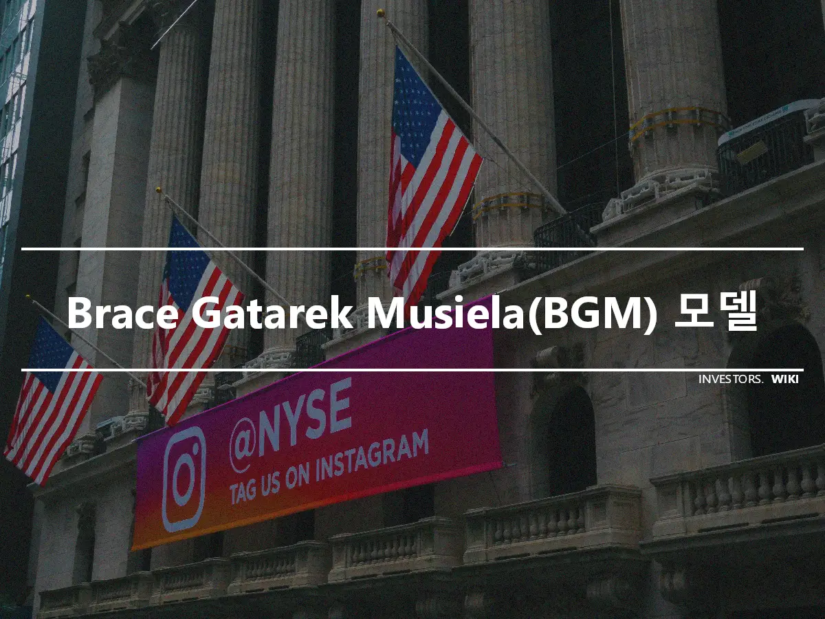 Brace Gatarek Musiela(BGM) 모델