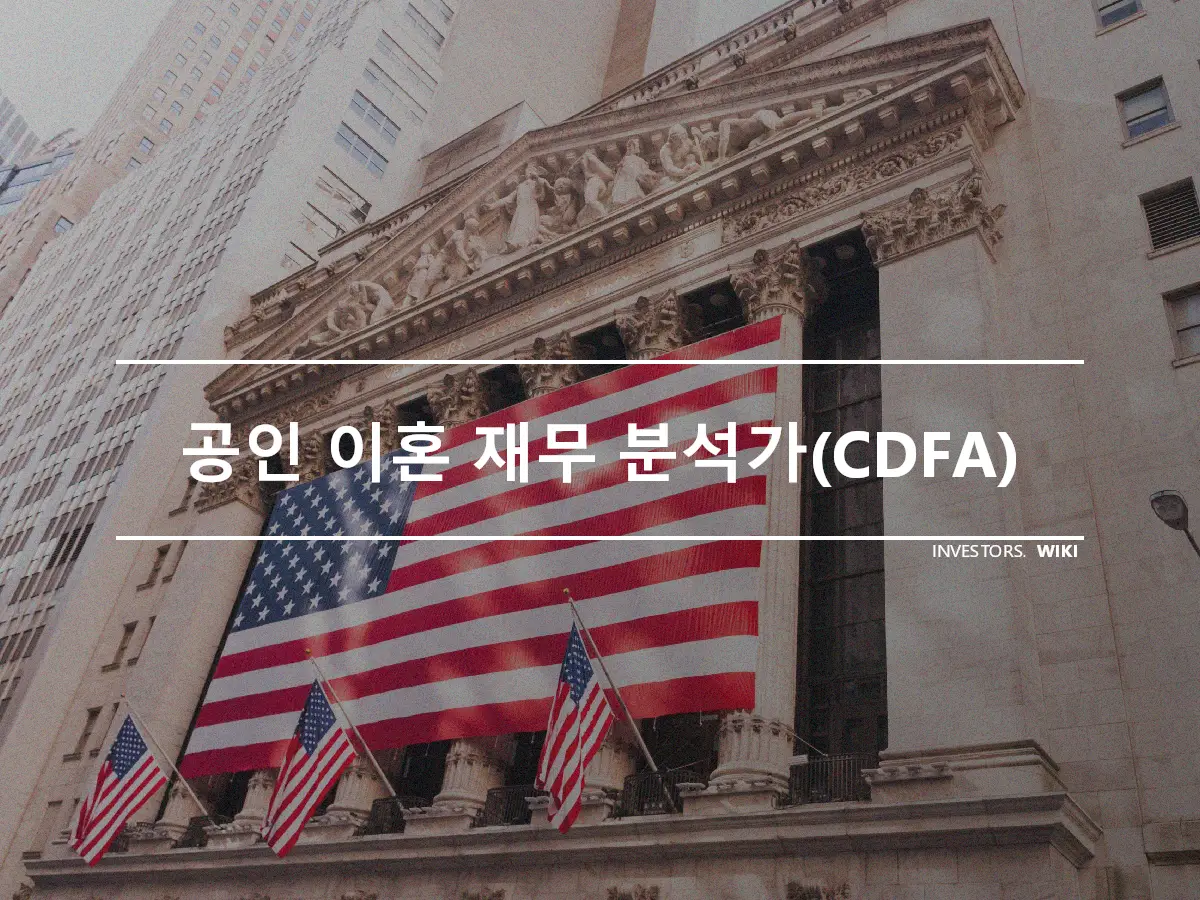 공인 이혼 재무 분석가(CDFA)