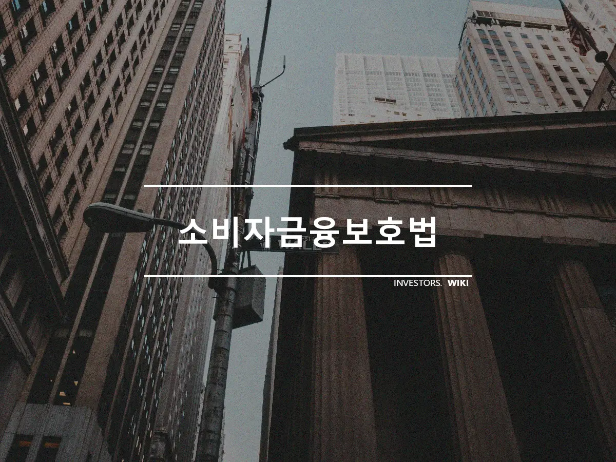 소비자금융보호법