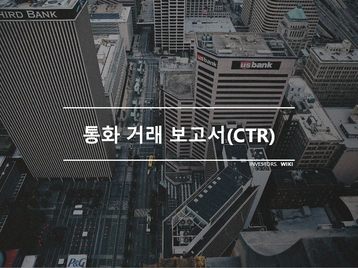 통화 거래 보고서(CTR)