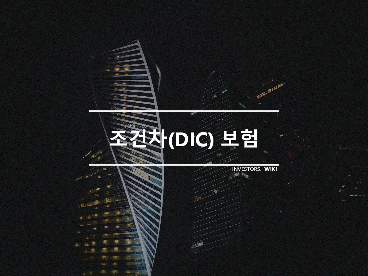 조건차(DIC) 보험