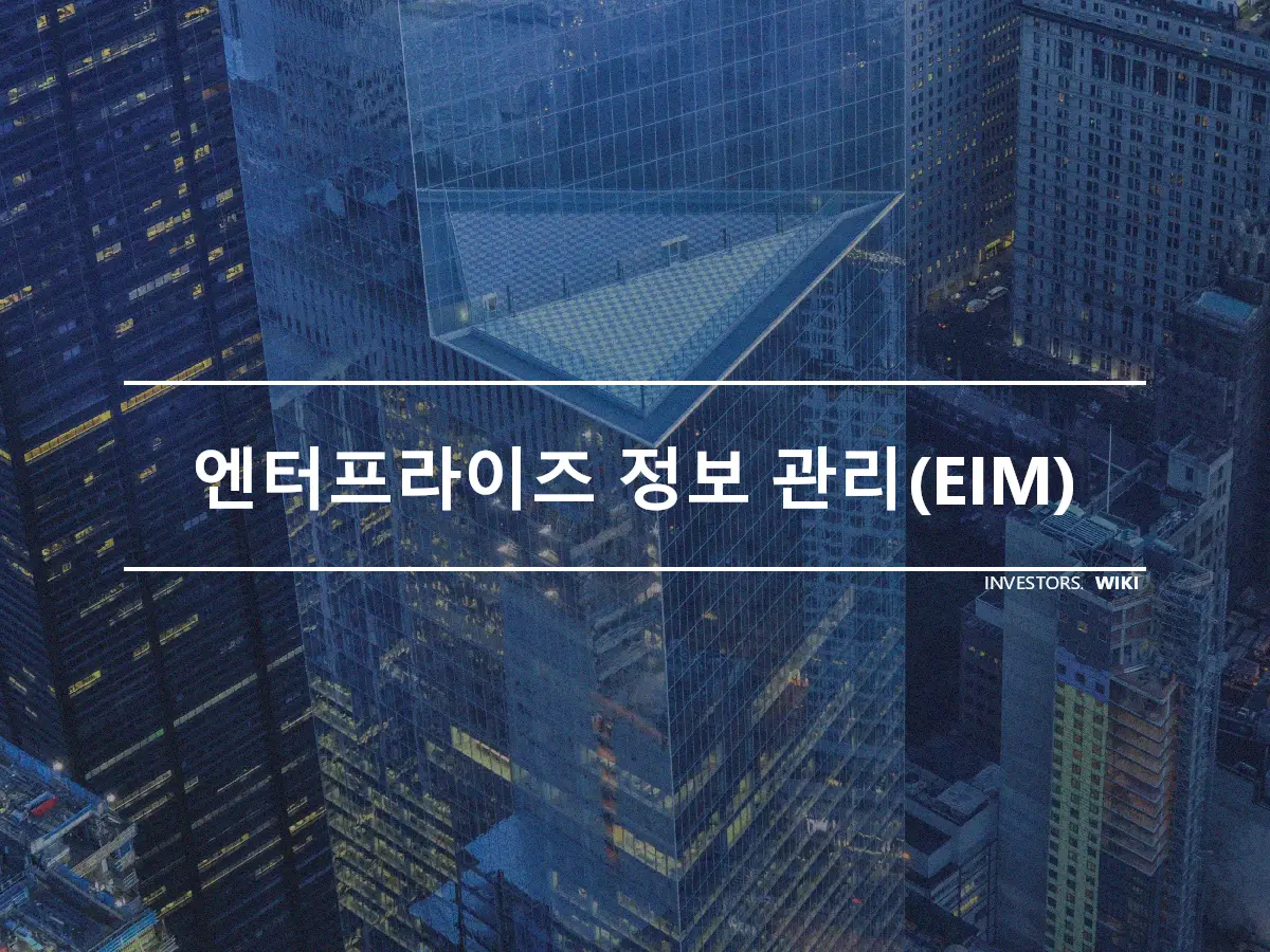 엔터프라이즈 정보 관리(EIM)