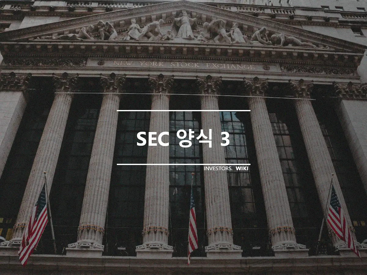 SEC 양식 3