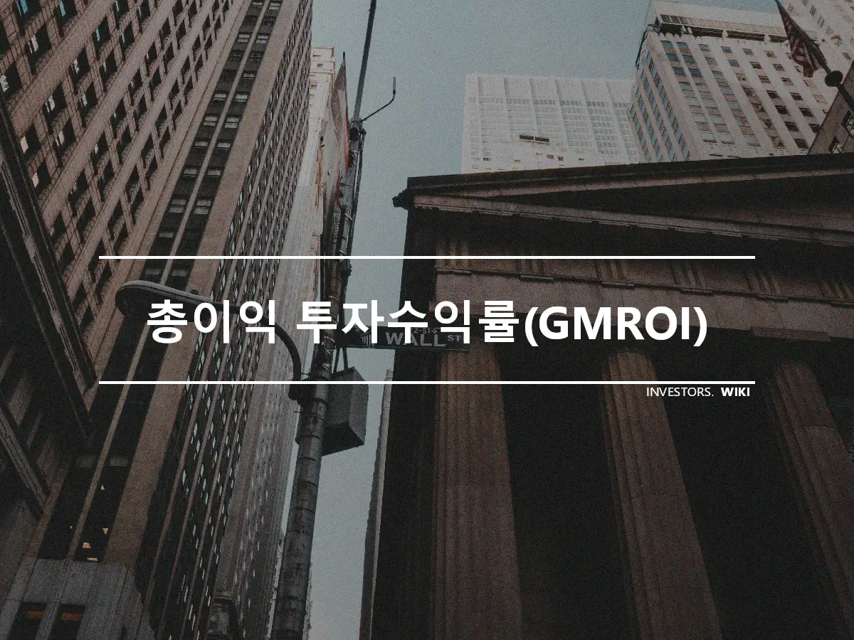 총이익 투자수익률(GMROI)