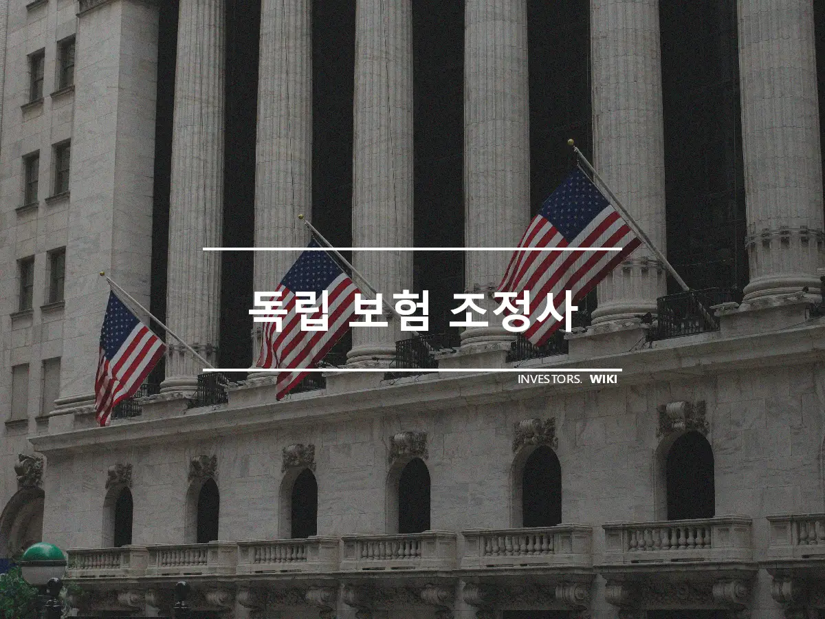 독립 보험 조정사