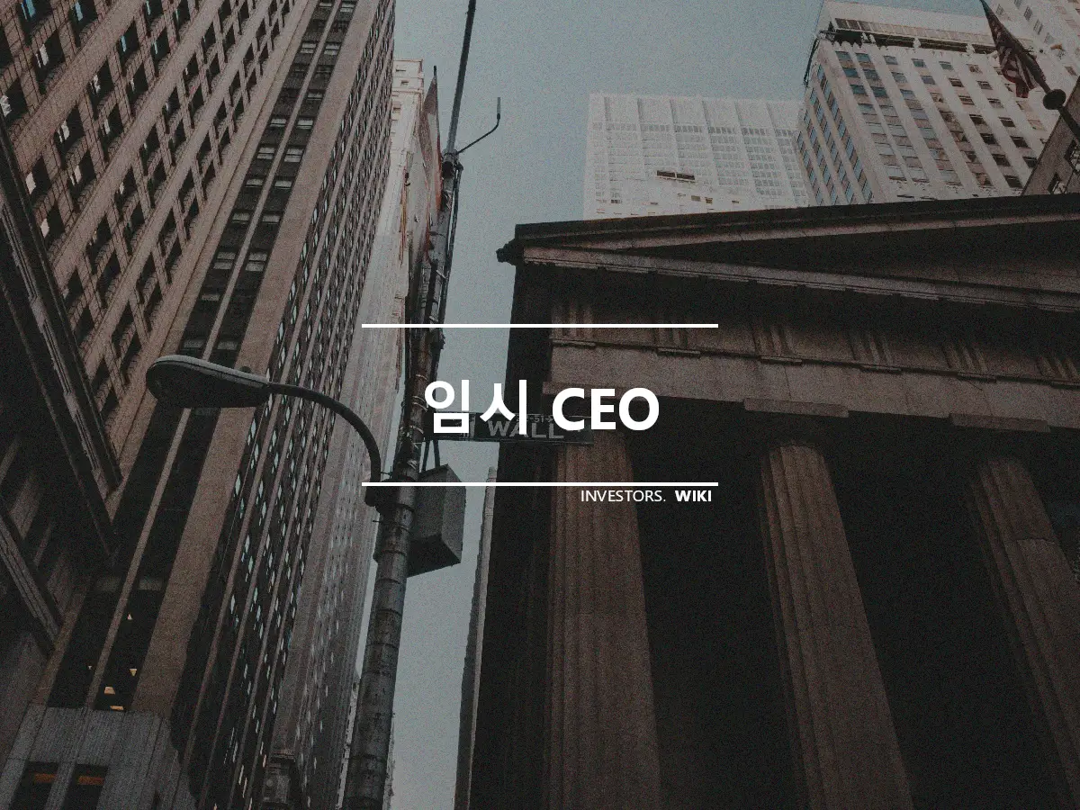 임시 CEO