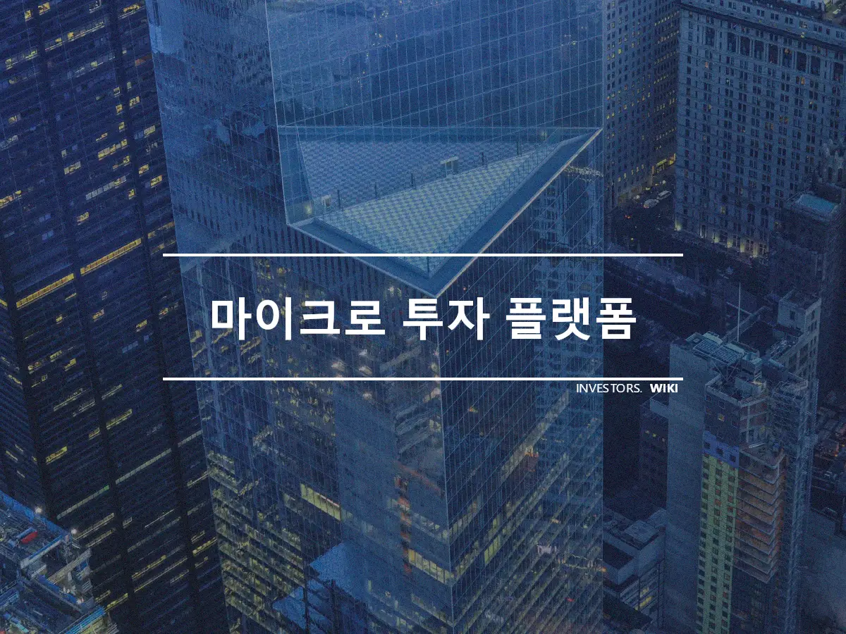 마이크로 투자 플랫폼