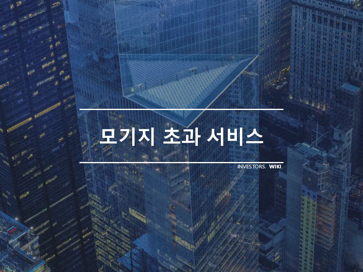 모기지 초과 서비스