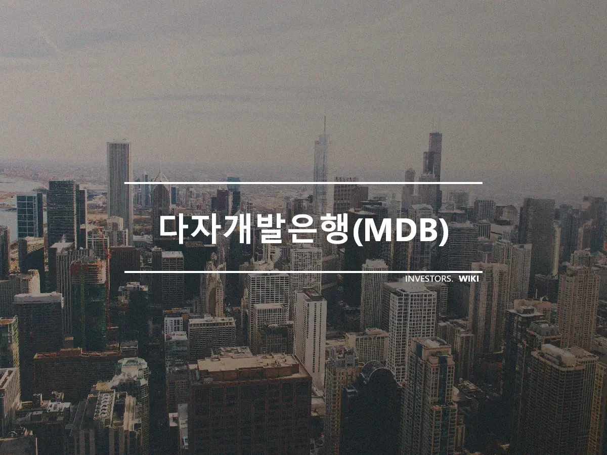 다자개발은행(MDB)