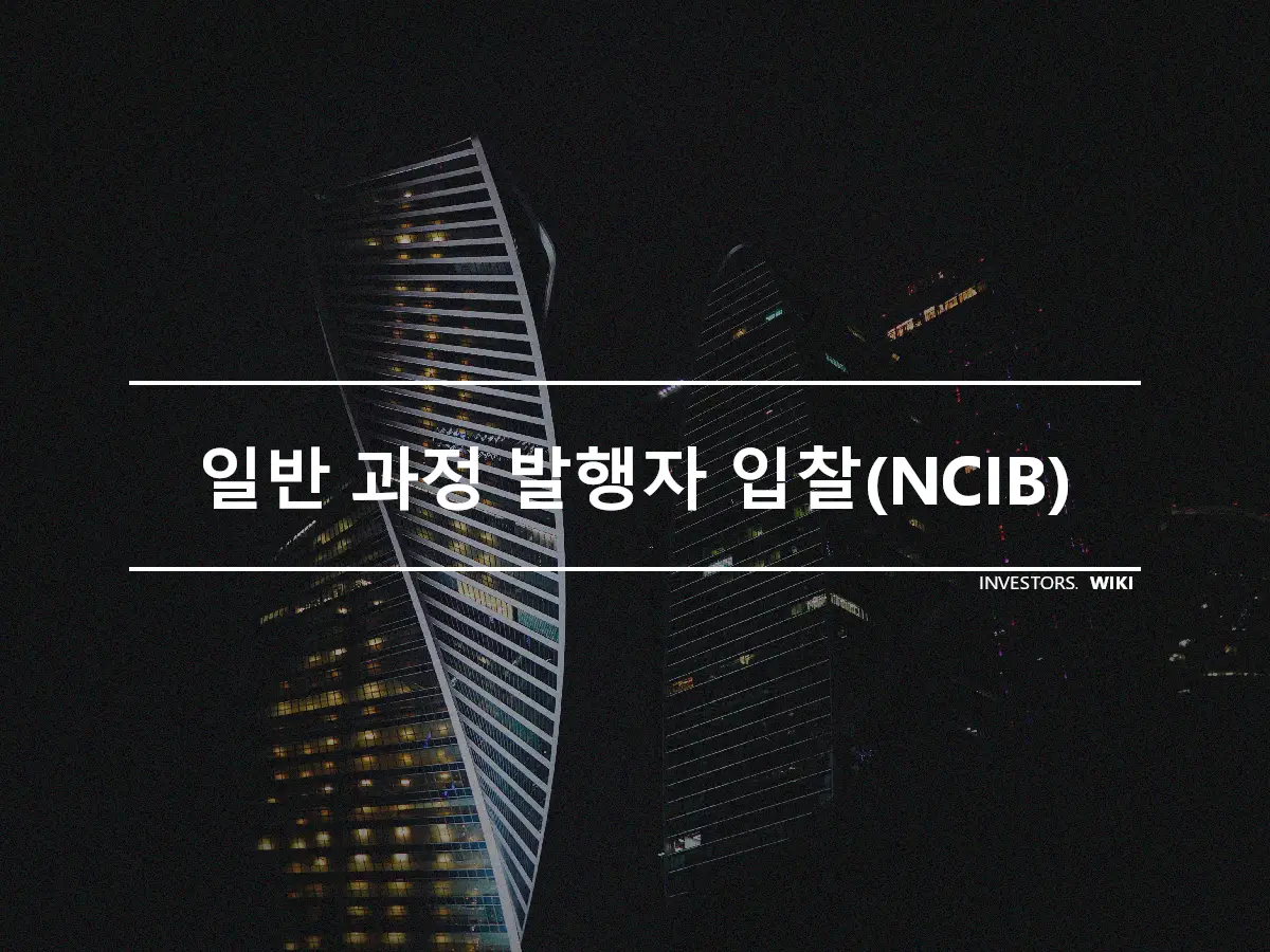 일반 과정 발행자 입찰(NCIB)