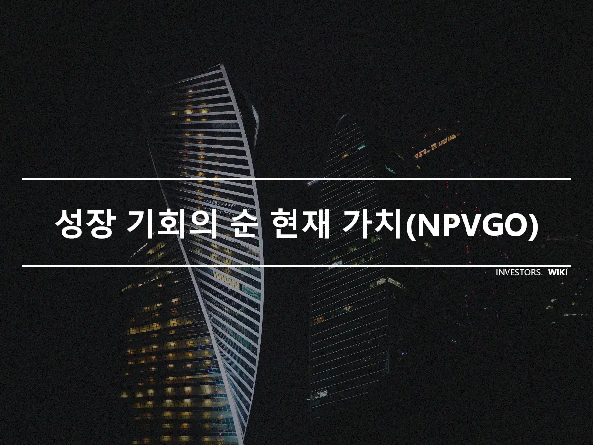 성장 기회의 순 현재 가치(NPVGO)