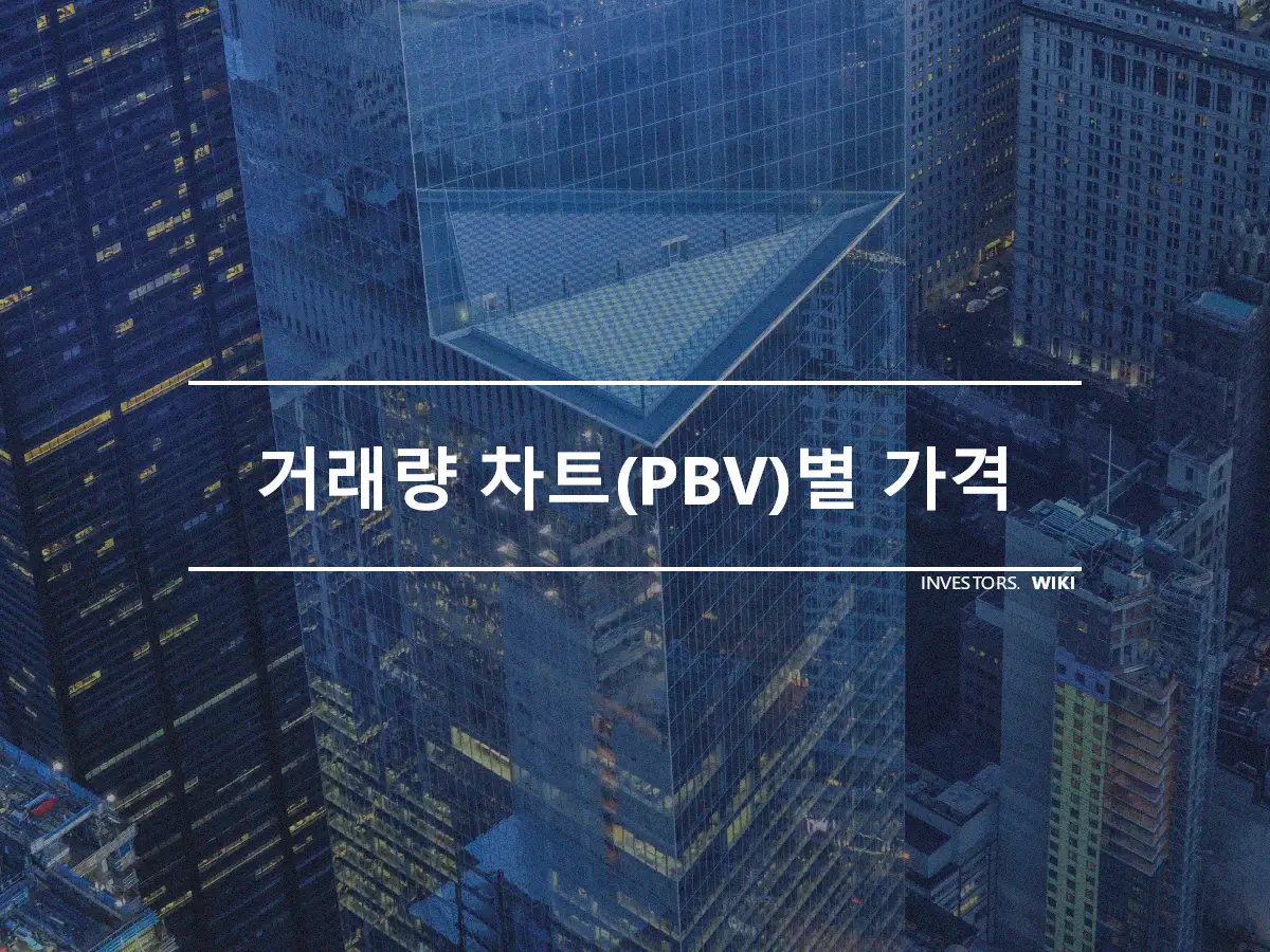 거래량 차트(PBV)별 가격