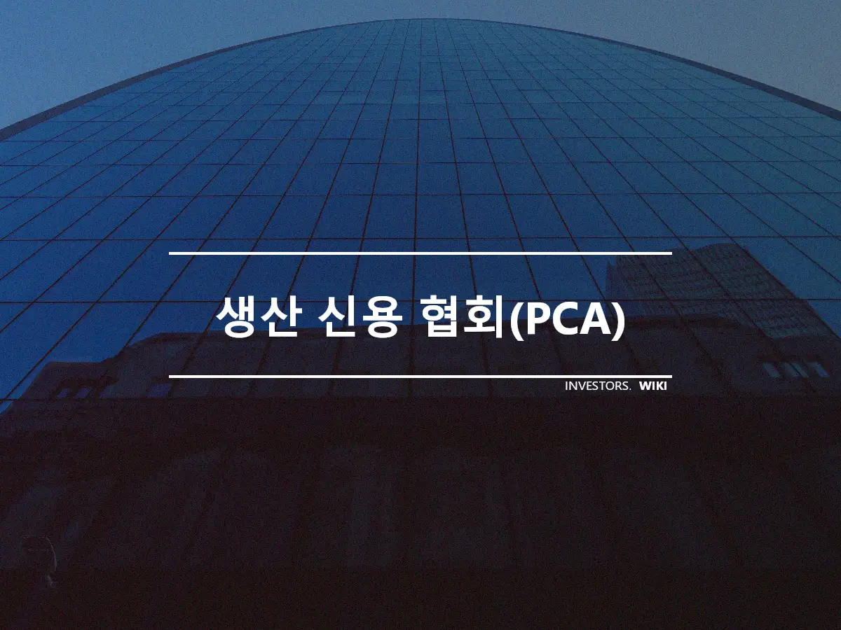 생산 신용 협회(PCA)