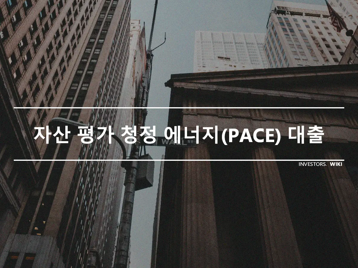 자산 평가 청정 에너지(PACE) 대출